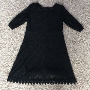 Black dress with lace